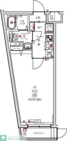レンティーヴァ綾瀬の物件間取画像